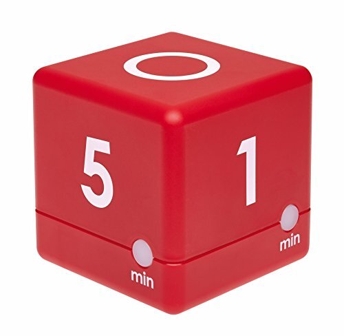 TFA Digitale Cube Timer, Tijdkubus, 6 x 6 x 6 cm, rood, 38.2039.05