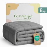 CozySense® Verzwaringsdeken 8kg - 135x200cm - Grijs