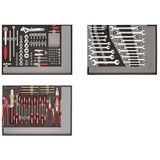 GEDORE Red gereedschapsset in schuimmodules, 129-delig