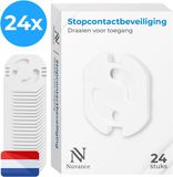 Nuvance Stopcontactbeveiliging - 24 Stuks - Kinderbeveiliging - Wit