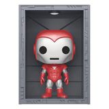 Marvel Funko Iron Man Figurine de collection Marvel POP! Deluxe Hall Of Armor Iron Man Modèle 8 Silver Centurion PX Exclusive 9 cm Multicolore