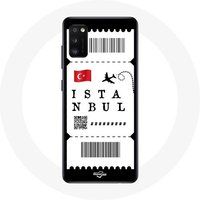 Maniacase Hoesje voor Samsung Galaxy A41 Air ticket Istanbul