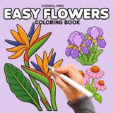 Easy Flowers Coloring Book