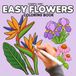 Easy Flowers Coloring Book