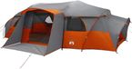 vidaXL Tente familiale avec bâche de pluie imperméable 18 personnes Gris et Orange