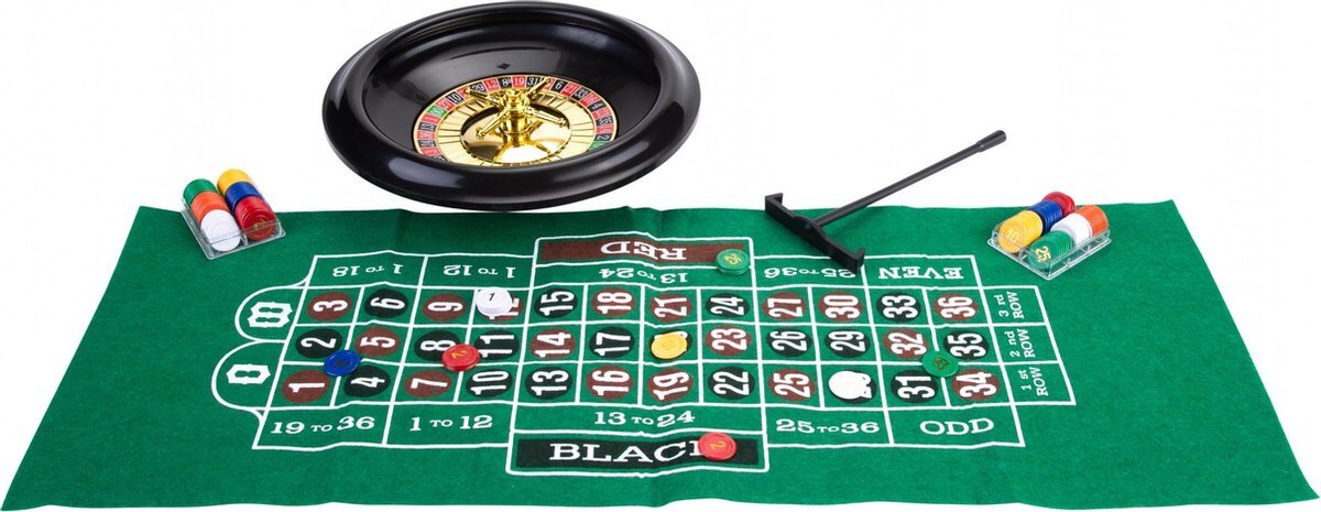 Engelhart Roulette en Blackjack set - 30cm