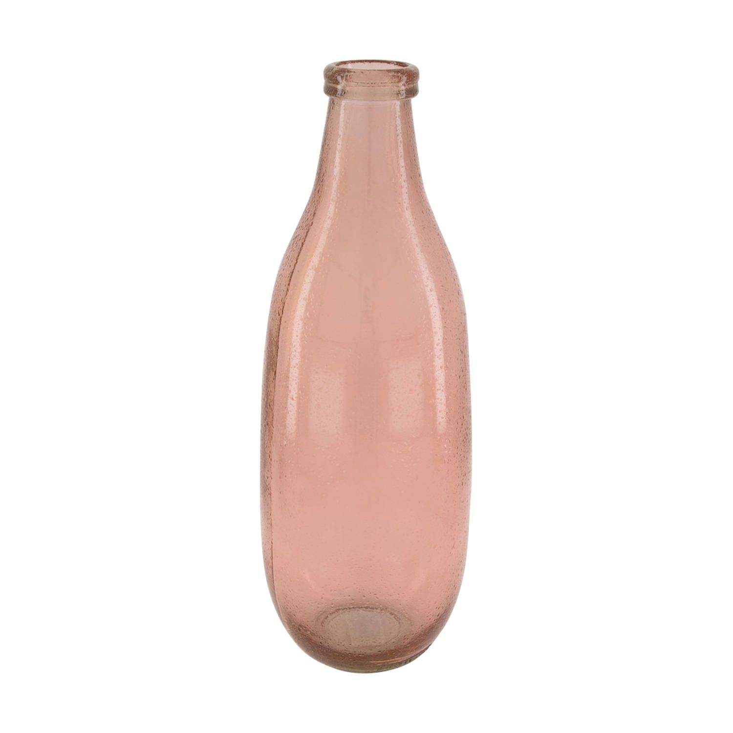 Dijk Natural Collections Vaas Gerecycled Glas Roze 15x40cm