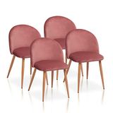 La Chaise Spaniola Pedraza stoel, stoffen, roze, make-up, 77 cm (hoogte) x 46 cm (breedte) x 47 cm (diepte)