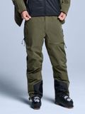 Poederbaas Skibroek Heren Freeride 3L Hardshell Olive Green Maat S