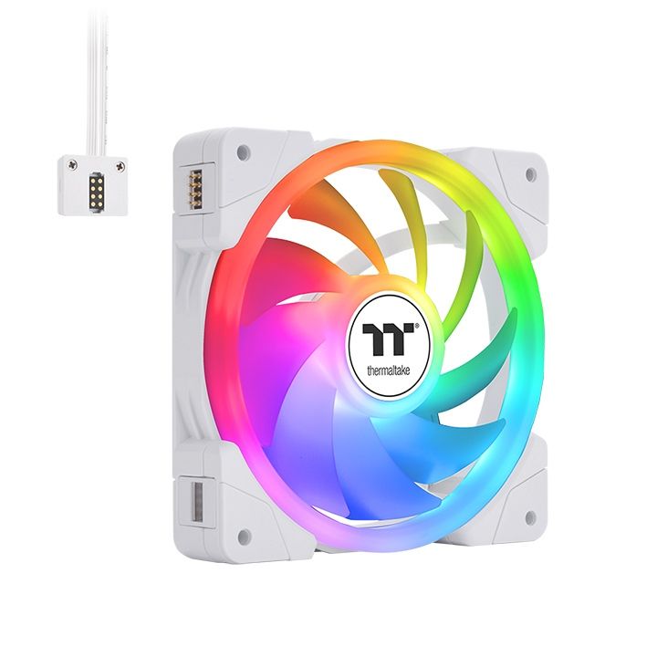 Thermaltake SWAFAN EX14 ARGB White 140mm Case Fan - 3 Pack