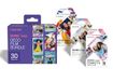 instax mini DECO film bundle, 30 shots containing 1 x 10 shot pack of Confetti, Mermaind Tail and Spray Art design borders