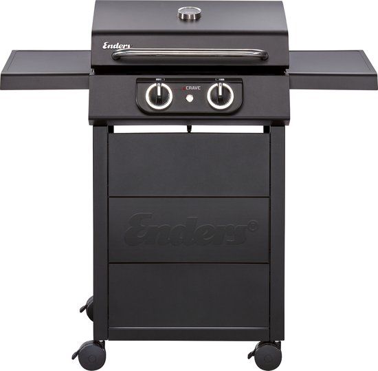 Enders eCrave 2 Elektrische Grill - Zwart - Staal - Met wielen