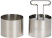 Patisse Bakring met aandrukker - Set van 2 - RVS - Zilver