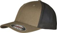 Flexfit Urban Classics Trucker Recycled Mesh Flexfit pet S/M Groen/Zwart