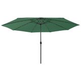 VidaXL Terras Parasol Groen