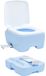 VidaXL Camping toilet lichtblauw en wit 41,5 x 36,5 x 30 cm polyetheen