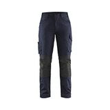 Blåkläder Dames service werkbroek met stretch 7195-1330 - Donker marineblauw/Zwart - D23