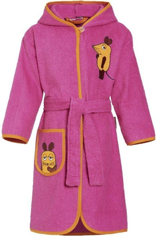 Playshoes badjas muis fuchsia