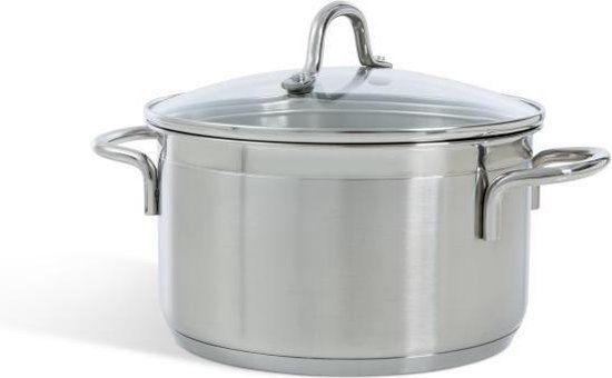 BK Vision Kookpan - Ø 18 cm - RVS - Met Deksel - Inductie Geschikt