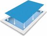 Bestway Couverture de piscine pour piscines hors sol avec isolation à bulles, Bleu