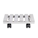 Esschert Design Rouleur de plantes - Carré - Gris clair - 292mm