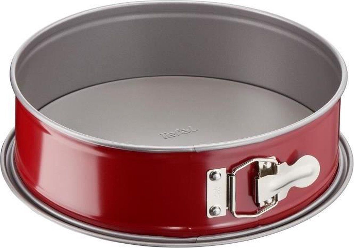 Tefal Delibake Steel Hinge Mould - Ø 23 cm - Rood en grijs