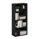 Furinno Daly 7-Cube onregelmatige kubussen boekenkast, boekenplank, opbergorganizer, espresso