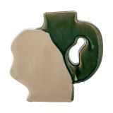 Bloomingville River vase vert terre cuite 20cm