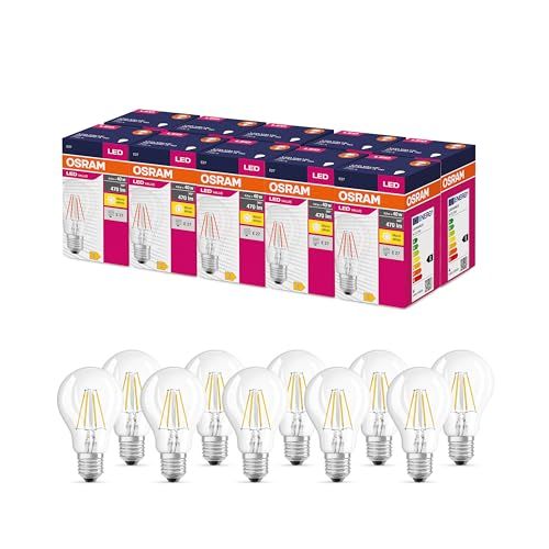 OSRAM LED STAR CLASSIC A40 LED Bulb - E27 - 470lm - Warm White (2700K) - 10 Pack