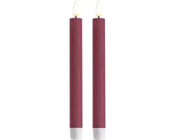 Led dinerkaars 24 cm | Magenta | 2 stuks | Deluxe HomeArt