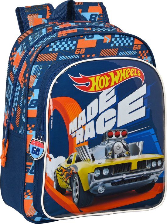 Schooltas Met Gewatteerde Banden Hot Wheels Rugzak Met Licentie, Schooltas, Officiële Rugzak Met Schooltas Met Autoprint Rugzak Auto