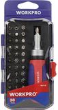 GreatStartools Germany GmbH WorkPro Jeu de douilles à cliquet Tournevis à cliquet