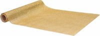 Home & Styling Tafelloper - goud - glitters - L250 x B28 cm
