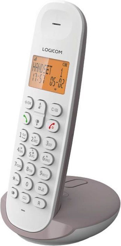 Logicom Vaste draadloze telefoon - DECT ILOA 155T SOLO - Taupe - Met antwoordapparaat