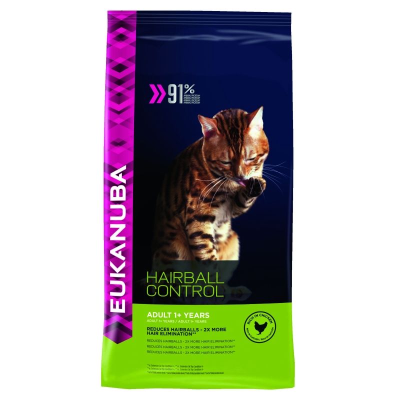 EUKANUBA Adult Hairball Indoor – Kattenvoer – 2kg