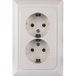 OPUS® 1 Kanto compleet apparaat "2-voudig" voor 1 UP-bus kleur zuiver wit