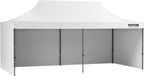 VEVOR Partytent 304,8x609,6x320cm Wit Polyester Staal Waterdicht Inklapbaar