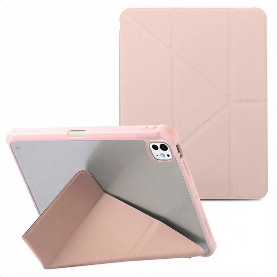 imoshion Tablet Hoes - Geschikt voor Apple iPad Pro 13 (2025) M5 / Pro 13 (2024) M4 - Bookcase - Roze