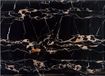 Autocollant décoratif - 2x - motif marbre noir/or - 45 cm x 2 m - auto-adhésif