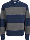 JACK&JONES JJESOHO OLLIE KNIT CREW NECK SN Heren Gebreide truien Navy Blazer L
