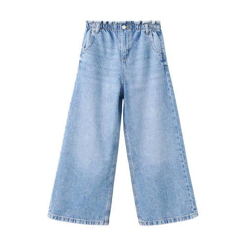 Mango Kids wide leg jeans - lichtblauw