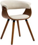 HOMCOM Eetkamerstoel Beige