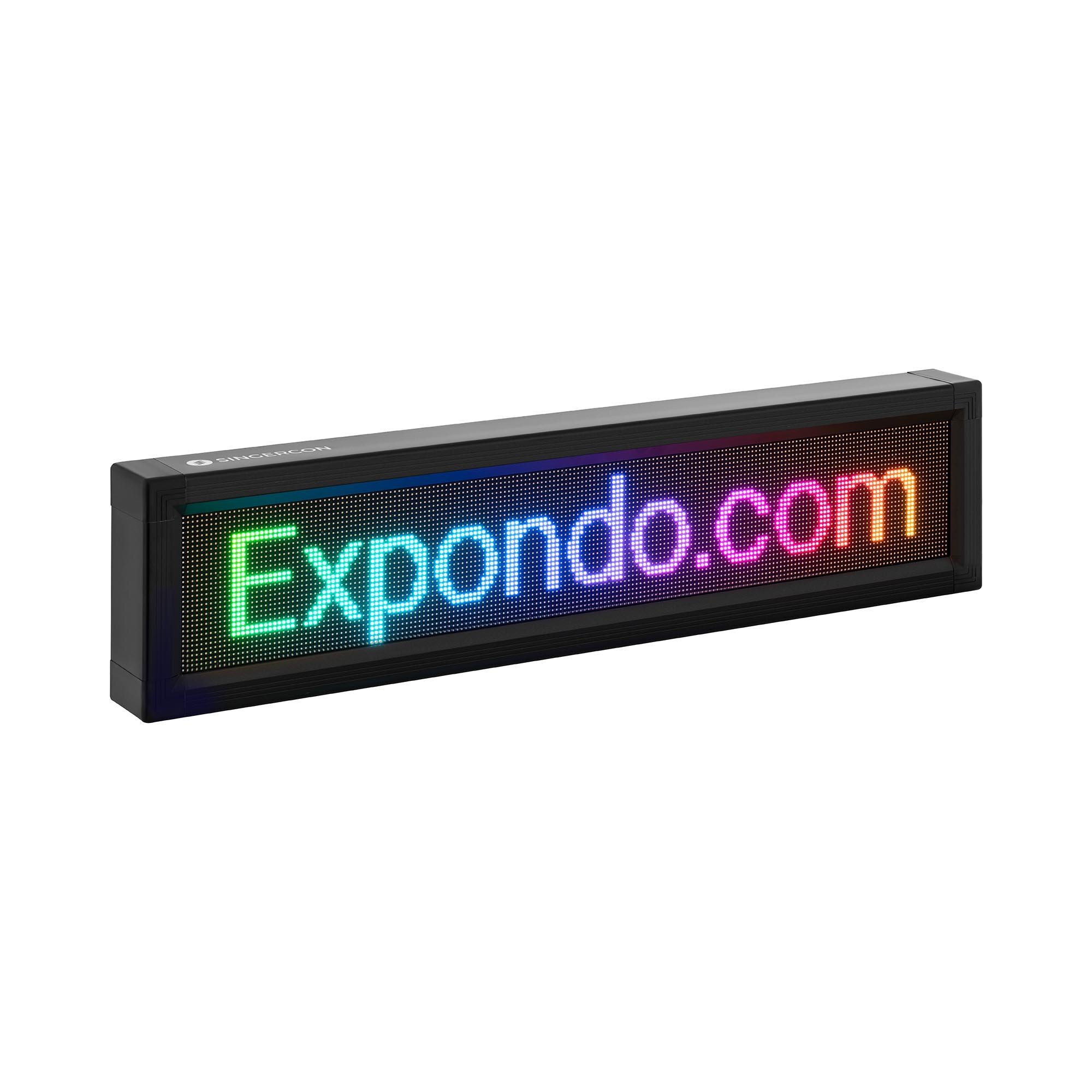 Singercon LED Display Board - 192 x 32 gekleurde LED's - 67 x 19 cm - programmeerbaar via iOS en Android