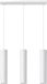 Sollux Lighting Hanglamp Lagos - 90x45x6cm - GU10 - Wit - Staal