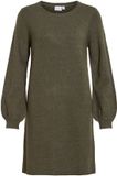 VILA VIRIL L/S VOLUME SLEEVE KNIT DRESS-NOOS Dames Mini jurk M Forest Night