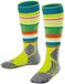 FALKE Uniseks Kind Skisokken SK2 Intermediate Trend K Kh wol functioneel materiaal warm dik 1 paar, Geel Lightning 1690, 23-26