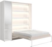 Vente-unique Bedkast hout beige, wit 160 x 200 cm