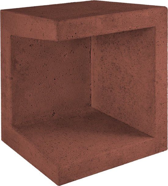 Merkloos Gardenlux U-Element Hoek 40 x 40 x 50 tuintegel Corten/Bruin per stuk