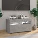 Maison Exclusive - Meuble TV avec éclairage LED, couleur béton, 75x35x40 cm