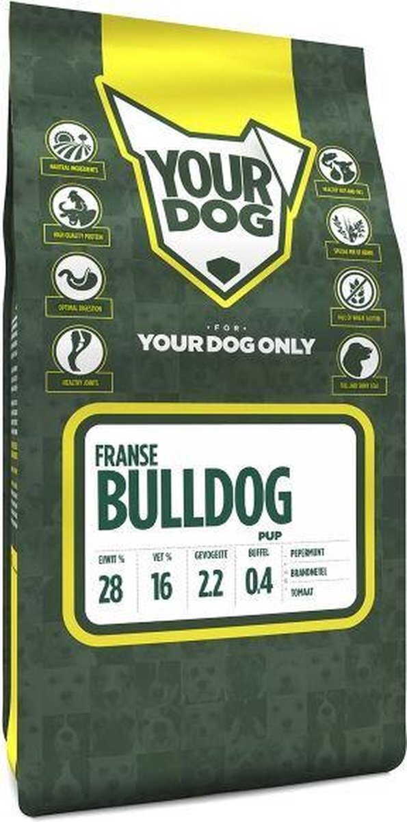 Yourdog Pup 3 kg franse bulldog hondenvoer